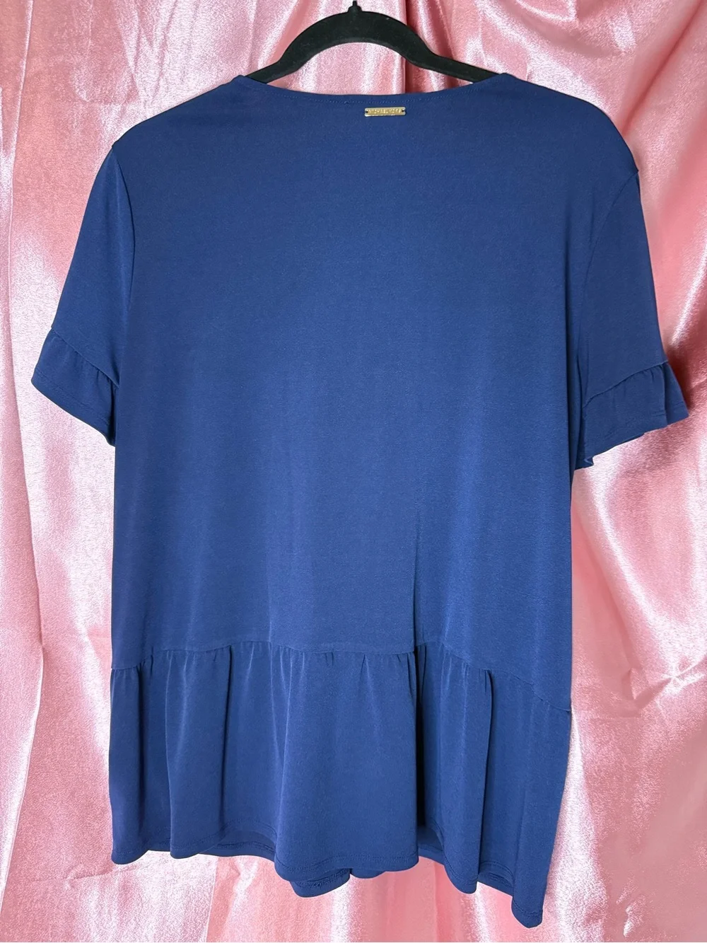 Michael Kors Navy Lace-Up Tassel Tunic